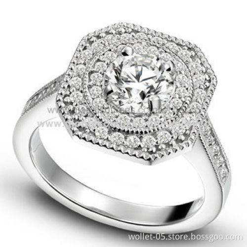 New Design Eternity Wedding Cubic Zirconia Ring, Best Jewelry for Engagements, Nickel and Lead-free